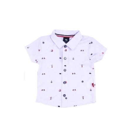 Imagem de Camisa Infantil Piquet Soft Camiseta Básica Gola Polo Manga Curta Branca