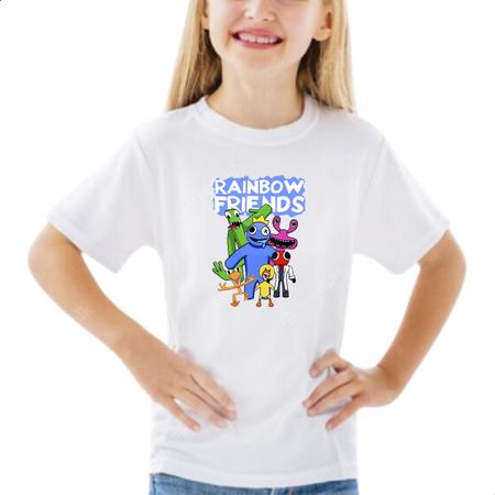 Camisa Camiseta Azul Babão Rainbow Friends - Envio Rápido