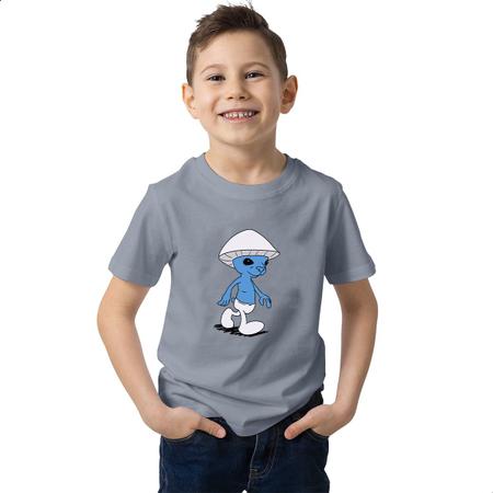 Camisa Infantil Smurf Cat Video Meme Roblox Jogo 100% Algodã