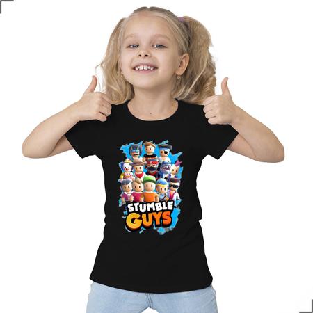 camisa camiseta stumble guys infantil desenho jogo game
