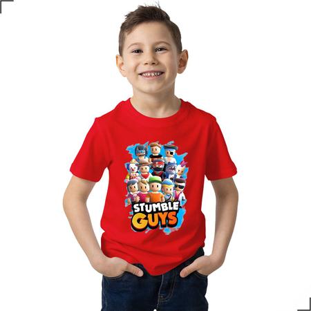 Camisa Infantil Stumble Guys Jogo Desenho Videogame Player - Asulb