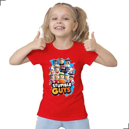 Camisa Infantil Stumble Guys Jogo Desenho Videogame Player - Asulb