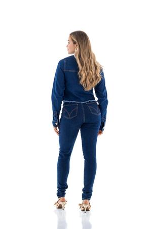 Imagem de Camisa Jeans Feminina M/L  Arauto Cropped