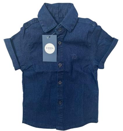 Camisa jeans sale masculina juvenil