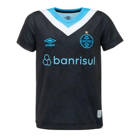 Imagem de Camisa Juvenil Umbro Grêmio Oficial 3 2024 Preto/azul