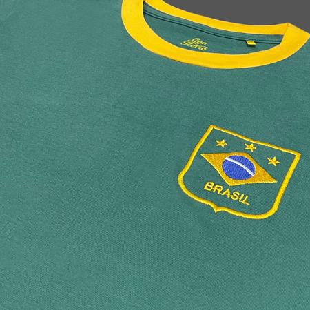 Camisa Liga Retrô Brasil Verde Feminina - Camisa e Camiseta Esportiva -  Magazine Luiza