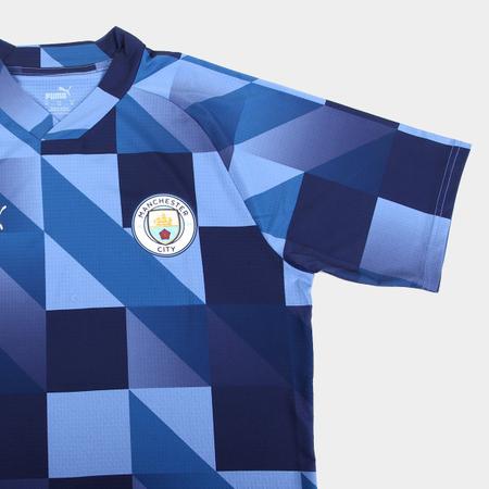 CAMISA MAN CITY PRE JOGO II 23 PUMA MASCamisa Pré-Jogo Manchester City II  23 Masculina Puma em Promoção