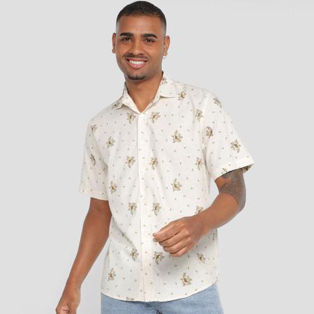 Camisa Manga Curta Milano Estampada Masculina Camisas Masculinas