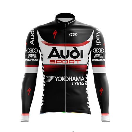 Imagem de Camisa Manga Longa Audi Ciclismo Mtb Dry Fit Bicicleta