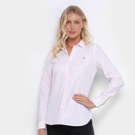 Camisa Manga Longa Tommy Hilfiger Listrada Feminina - Camisa