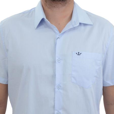 Imagem de Camisa Masculina Docthos MC Comfort Tricoline Azul - 119069