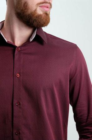 Camisa hotsell marsala masculina