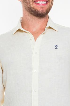 Imagem de Camisa Masculina Linho Slim Importada Arrow