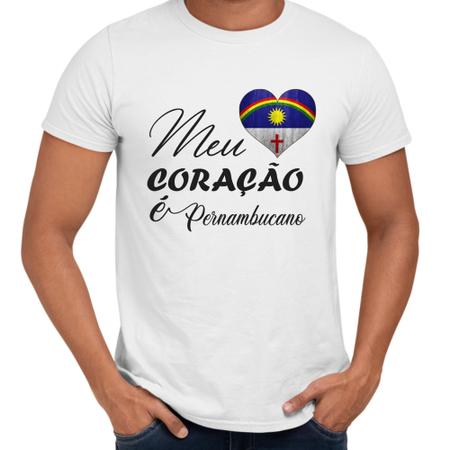 Imagem de Camisa Meu Coração é Pernambucano Pernambuco