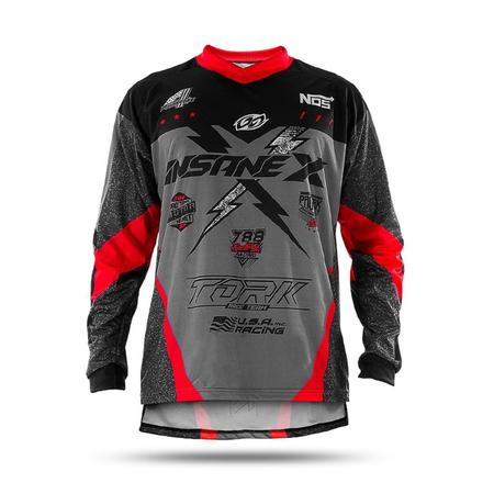 Imagem de Camisa Motocross Trilha Off Road Esportiva Adulto Masculina Feminina Insane X