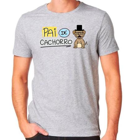 Imagem de Camisa pai de cachorro doguinho pet pai de pet raglan