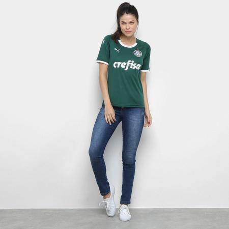 Camisa Palmeiras I 19 20 s n Torcedor Puma Feminina Camisa de