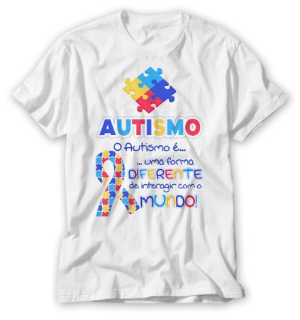 Imagem de Camisa Personalizada Autismo Estampada  Adulto Infantil Ótimo acabamento e Durabilidade