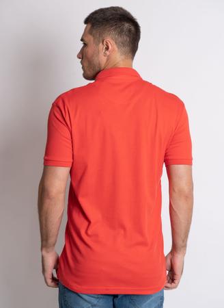 Imagem de Camisa Polo Aleatory lisa Algodão Pima Vermelho Claro