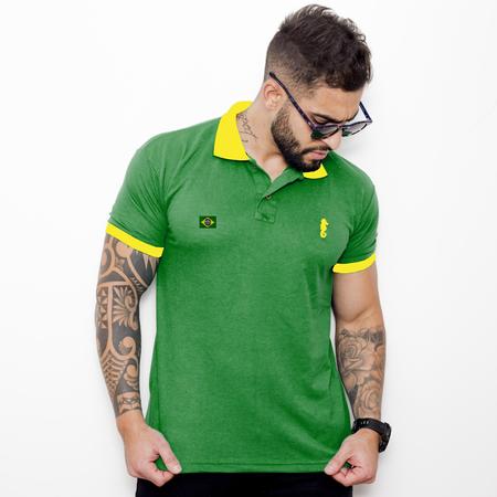 Camisa Polo Brasil - Verde - Polo Marine - Outros Moda e
