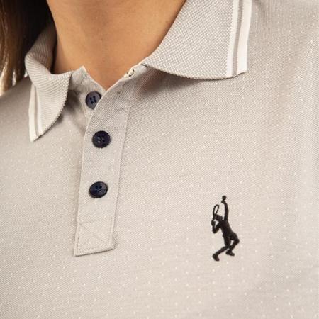 Imagem de Camisa Polo Feminina Poa Casual Leve Gola Dia a Dia Conforto