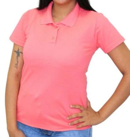 Camisa Polo Feminina Sorella Moda Camisa Polo Feminina