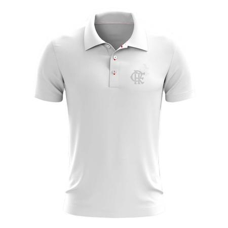 camisa polo do flamengo branca