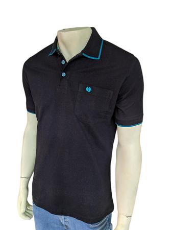 Imagem de Camisa Polo, Masculina, Malha Piquet, 6028, Manga Curta, 100% algodão tbm Plus Size