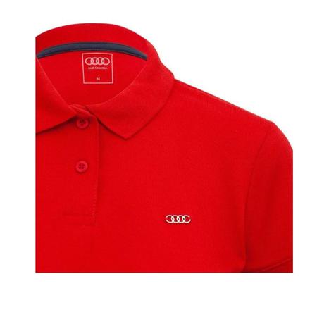 Imagem de Camisa Polo New Style Feminina Four Rings Audi Vermelha