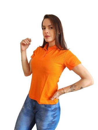 Imagem de Camisa Polo Piquet Feminina Camiseta Para Uniforme