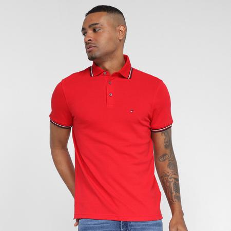 Camisa Polo Tommy Hilfiger Frisos Masculina - Camisas Pólo