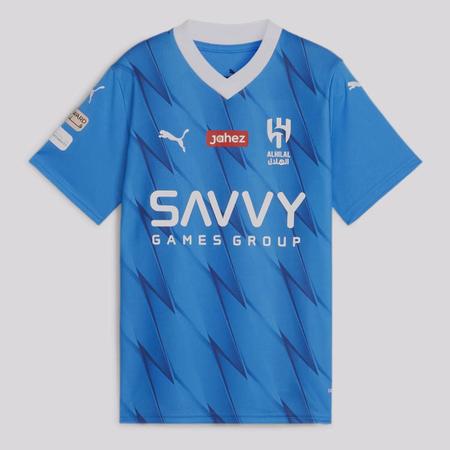 Camisa Puma Al-Hilal Home 2024 Neymar 10 Juvenil Imagem de Camisa Puma Al-Hilal Home 2024 Neymar 10 Juvenil