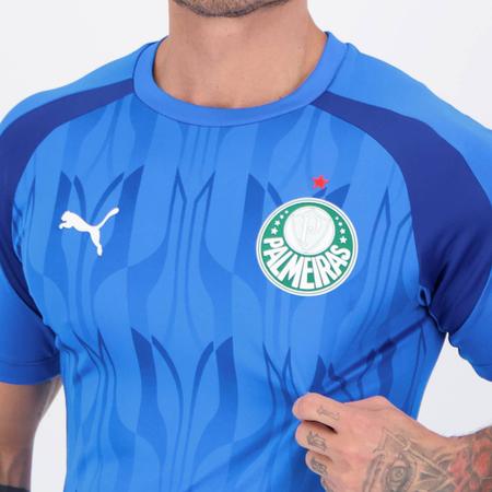 Imagem de Camisa Puma Palmeiras Pré Jogo 2024 Azul
