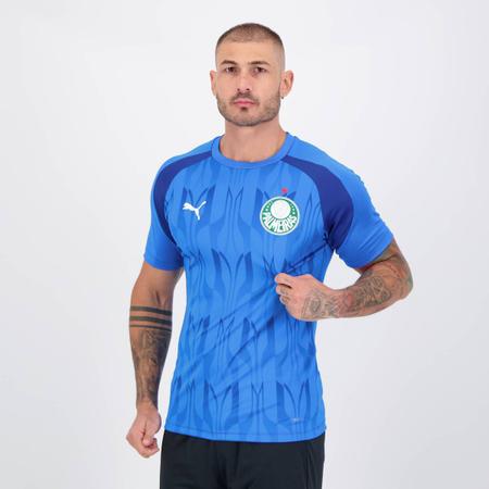 Imagem de Camisa Puma Palmeiras Pré Jogo 2024 Azul