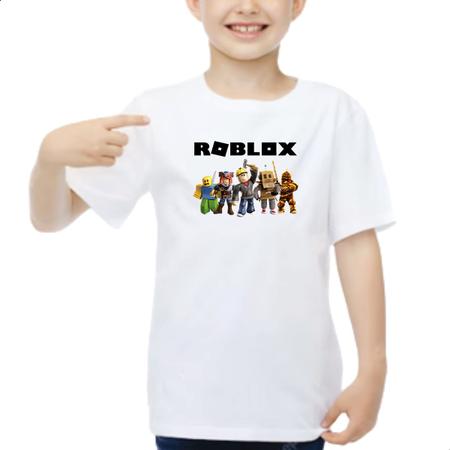 Blusa feminina baby look camiseta roblox Personagens skins