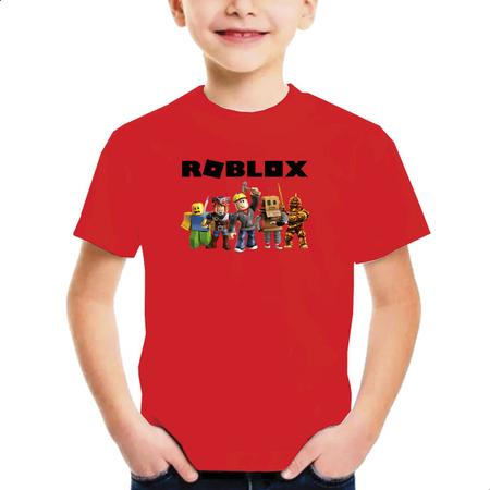 Camiseta Infantil Roblox Game Jogo Skin Persongem 20218