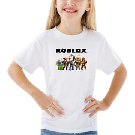 Camiseta Infantil Roblox - Camisa Infantil Desenho 100% Algodão