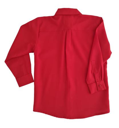Camisa social hotsell vermelha infantil