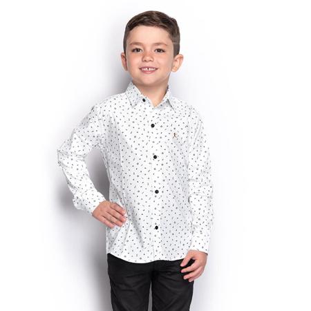 Camisa social infantil manga hot sale longa