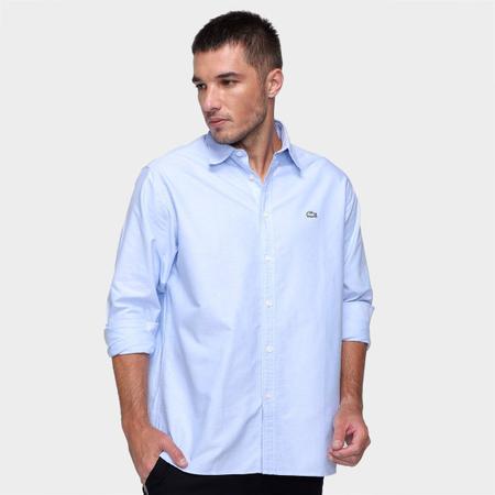 Camisa Social Lacoste Manga Longa Masculina Camisas Masculinas