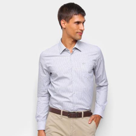 Camisa Social Manga Longa Lacoste Masculina Camisas Masculinas