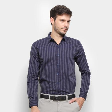 Camisa Social Manga Longa Milano Listrada ll Masculina Camisas