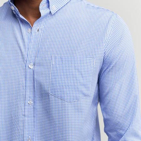 Camisa Social Masculina Azul Xadrez - Camisaria Colombo