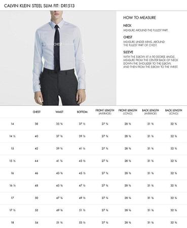 Imagem de Camisa social masculina Calvin Klein Slim Fit Non Iron Herringbone