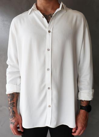 Camisa social sale oversized masculina