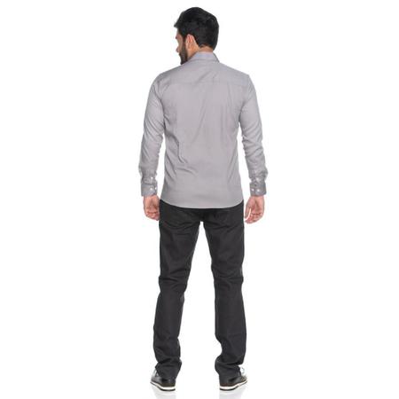 Imagem de Camisa Social Teodoro Masculina ML Super Slim Lisa Casual