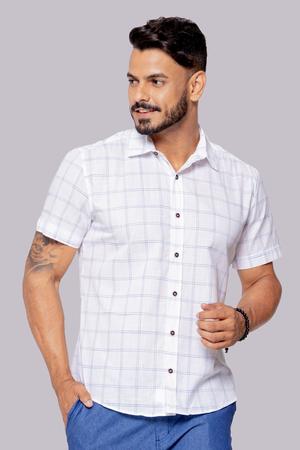 Camisa Masculina 100% Algodão Xadrez