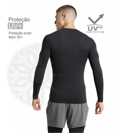 Imagem de Camisa Térmica com Proteção UV Extreme Thermo Mista para frio/calor Moderados Segunda Pele Manga Longa