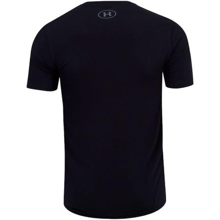 Camisa Under Armour Sportstyle Logo Masculina Preto Branco - Short
