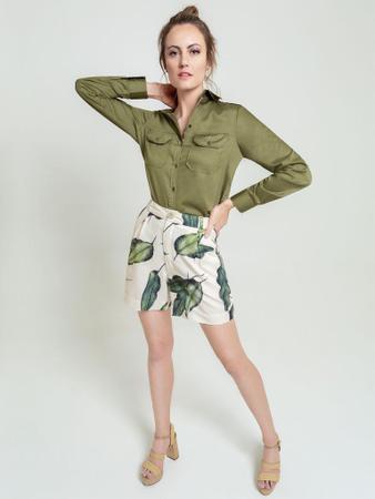 Camisa verde best sale militar feminina zara